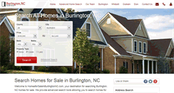Desktop Screenshot of homesforsaleinburlingtonnc.com