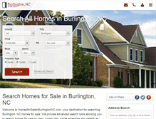 Tablet Screenshot of homesforsaleinburlingtonnc.com
